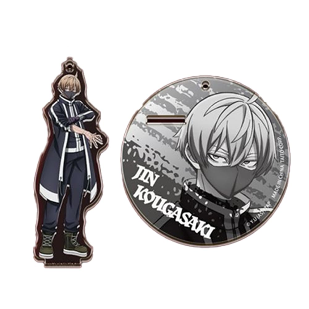 Togen Anki Acrylic Stand Keychain Mascot 10cm Official Merchandise Jin Approx. (Kougasaki (White))