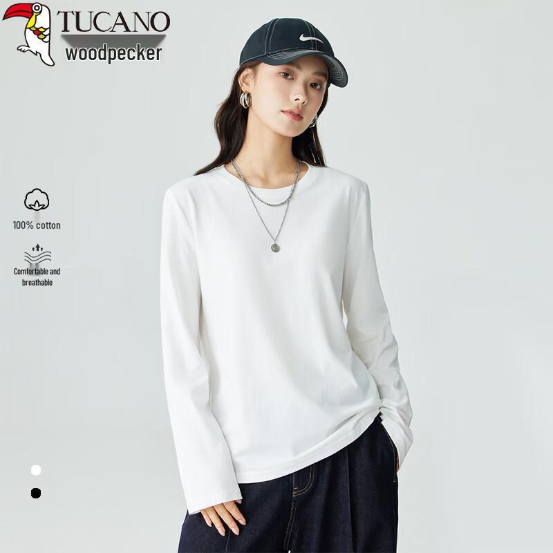 Woodpecker Women s Pure Cotton Long Sleeve T-Shirt 2XL