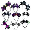 MINISO Mickey Mouse Ear Headband for Kids Cosplay Skeleton Hairband Women Carnival Ghost Hair Accessories Girl Sequin Bow Headwear