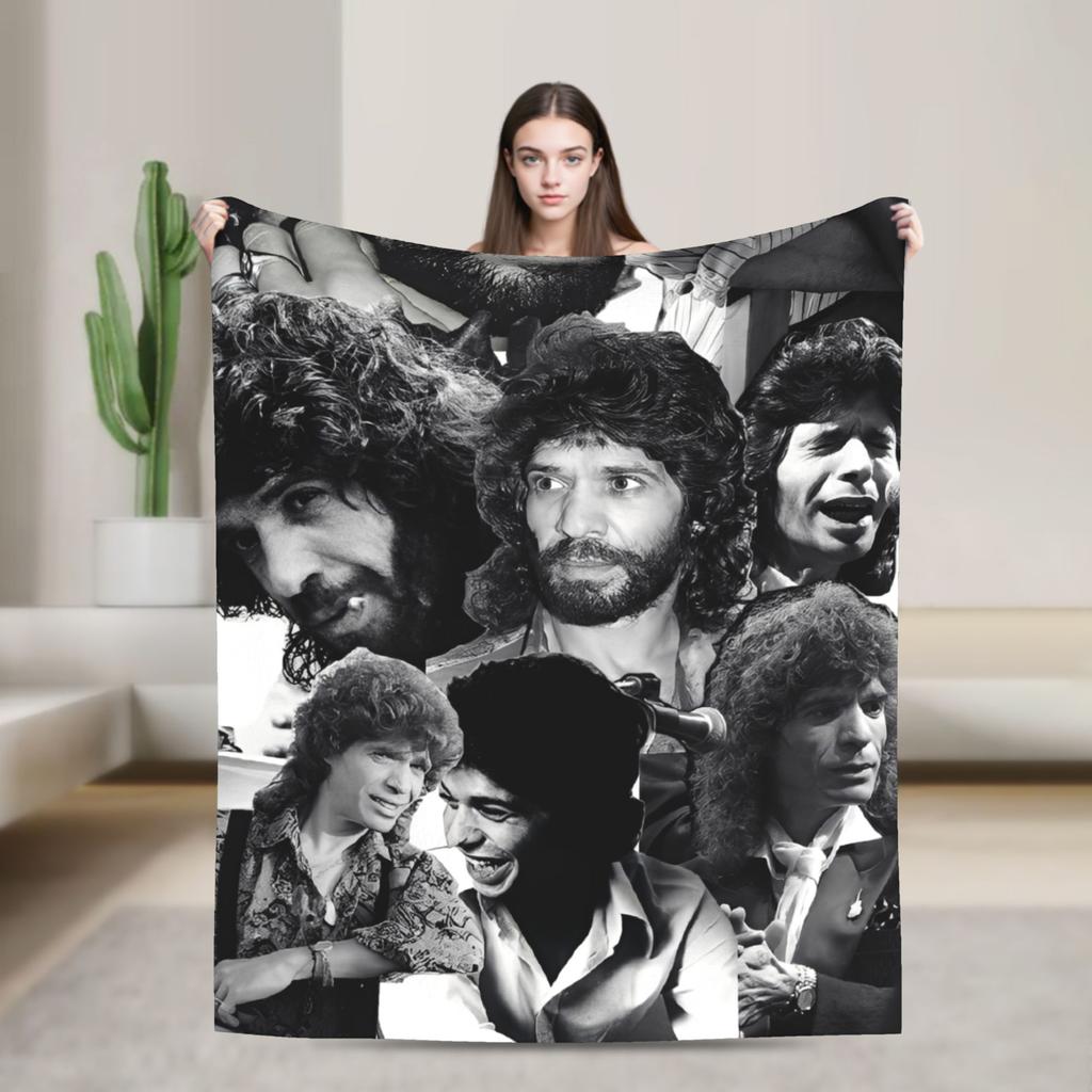 Camarons De La Isla Flamenco Sänger Wolle Mode Decke Musik Rock Lustiger Überwurf Mode Decke für Zuhause 125*100cm Ultra-Weich