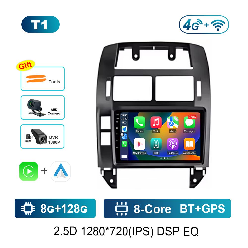 Android OS for Volkswagen VW Polo MK4 6Q 9N 9N3 2004 - 2009 GPS Navi Car Radio Video Multimedia Player WiFi Carplay Auto Tools