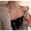 Women S Long Pearl Sweater Chain Luxury Unique Clavicle Necklace
