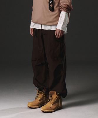 [City Leisure] Np Wide Belted Cargo Pants [Baroque Brown]