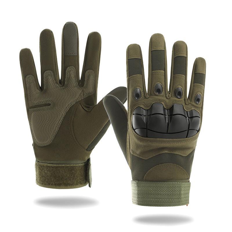 Men's Tactical Non-Slip Hard Shell Combat Gloves for Outdoor and Cycling