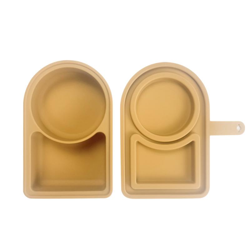 1Pieces Silicone Condiment Box For Sauce Container With Lid Portable Small Lunch Box Accessories Dip Container Outdoor Tableware