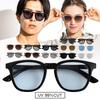 [Puente] Sunglasses for Men and Women - Stylish, Clear Gray, Gray, Clear, Transparent, Clear Frame, Mid-Gray, Square, Flat, Oversized, Suitable for