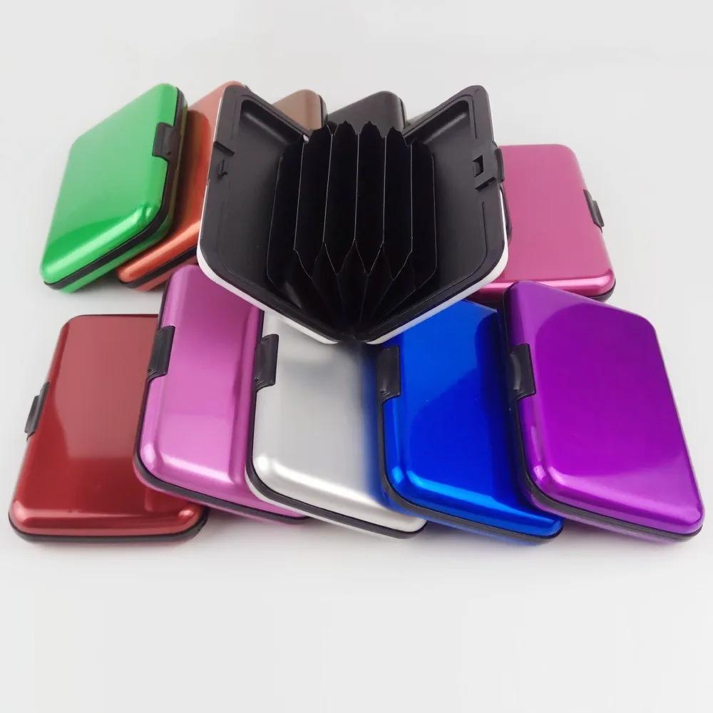 RFID Blocking Credit Card Holder Men Women Coin Purse Aluminum Metal Waterproof Anti-Theft Wallet Business Card Case