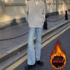 Mid-waist Guochao Micro-elastic Hip-hop Graffiti Skateboard High Street New Quality Micro-pull Jeans Trend