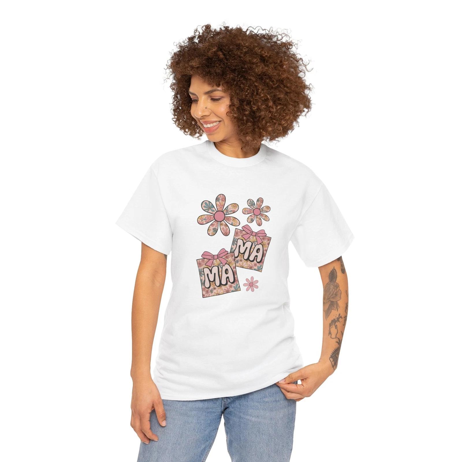 

Floral Mama T-Shirt - Japanese Cherry Flower Tee for Spring Lovers M