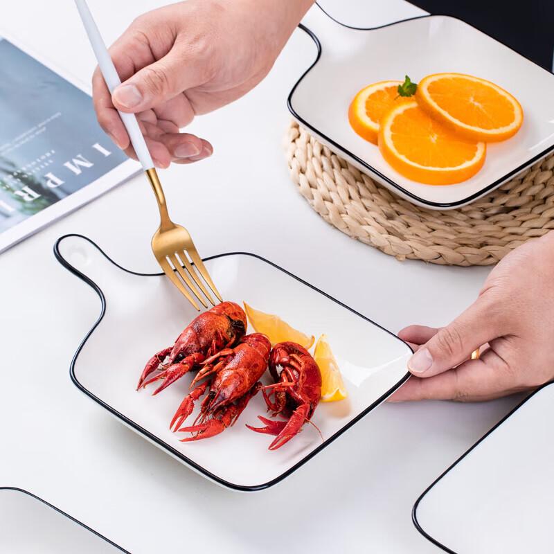 Chuanqi Ceramic Single-Handle Rectangular Baking Dish Set