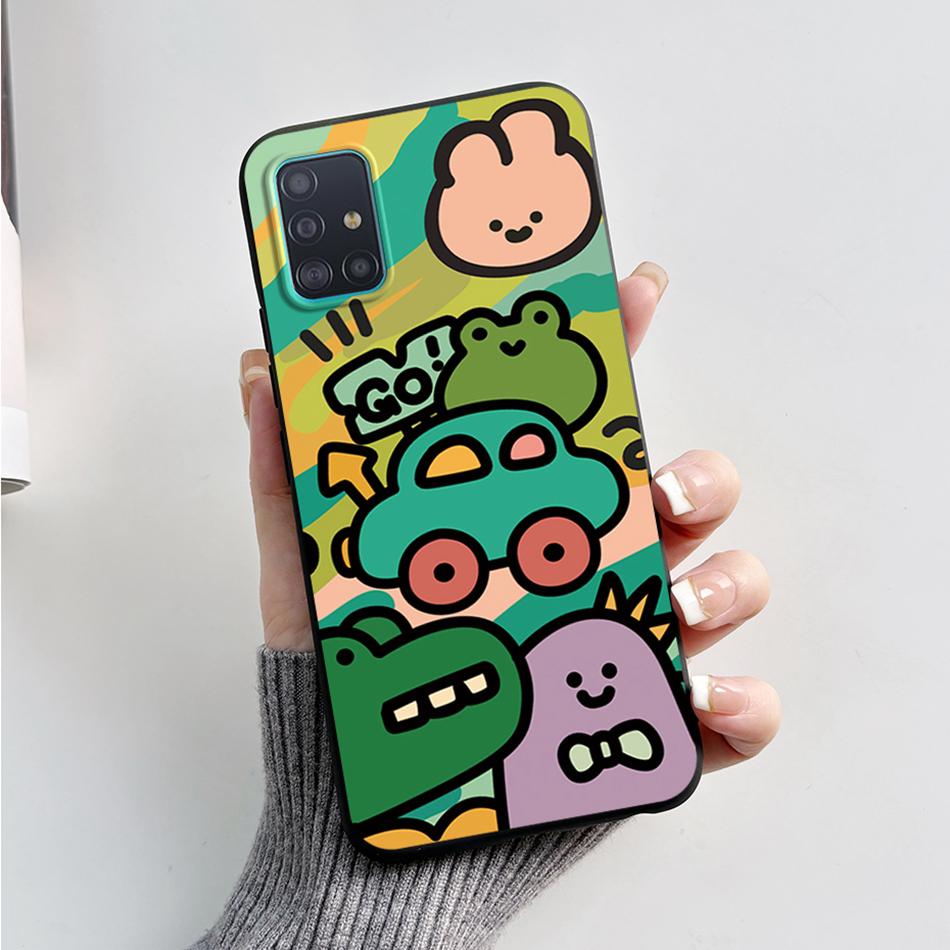 Case For Samsung A51 A71 A31 Phone Case Astronaut Liquid Silicone Full Protection Back Cover For Samsung Galaxy A 51 71 31 Capa