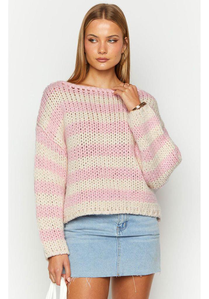 Women's Autumn Color Block One-Shoulder Knit Sweater - Casual and Versatile