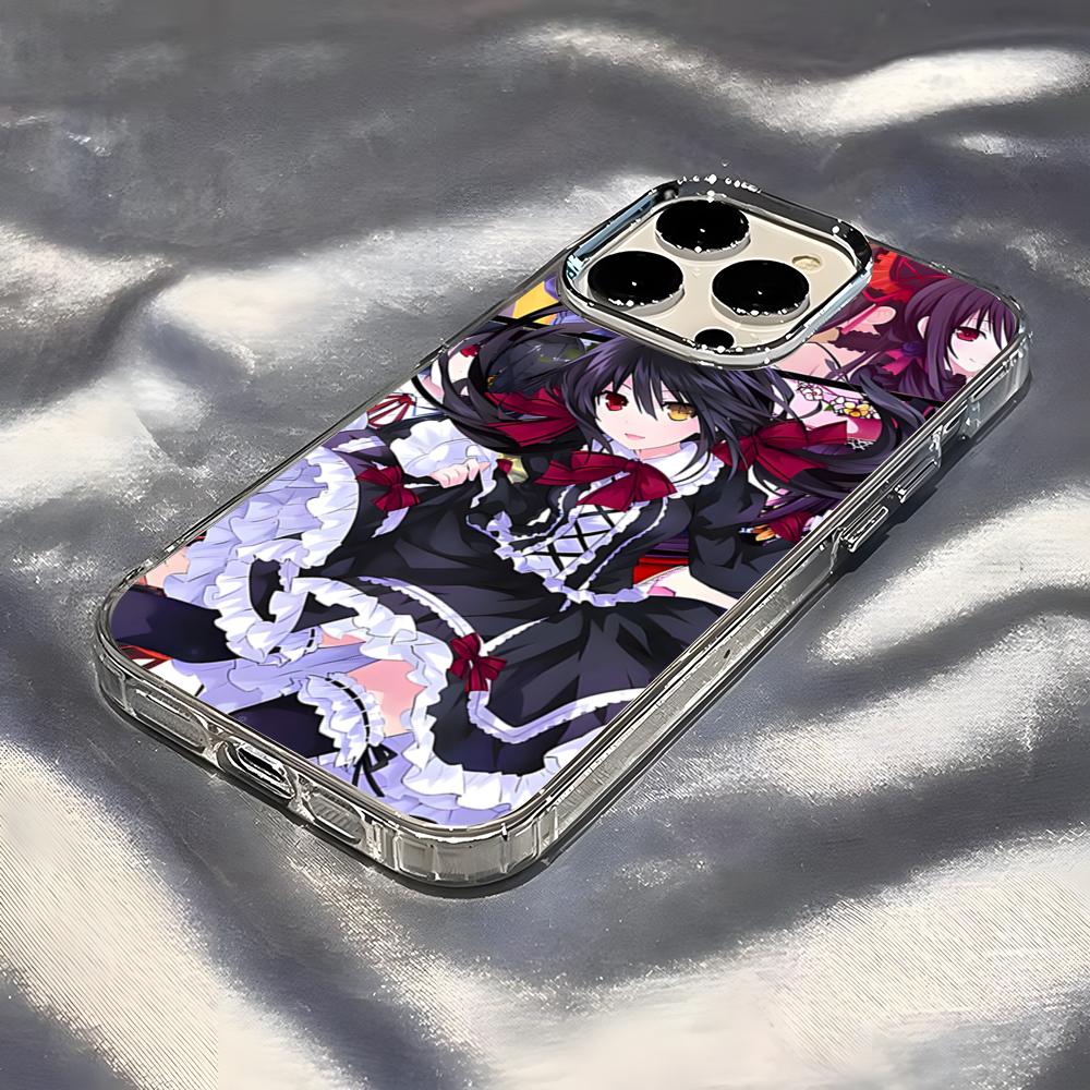Anime Date A Live Tokisaki Kurumi Cute Phone Case For IPhone 17 Pro Max 16 15 14 Pro Max IPhone 13 Pro Max 11 Plus Transparent C