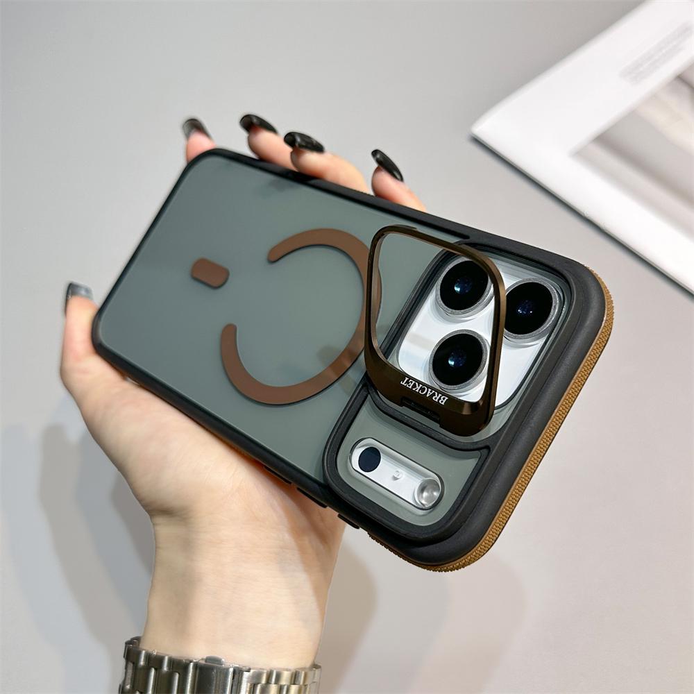 

Luxury Matte Transparent Magsafe Kickstand Stand Phone Case For iPhone 17 16 15 14 13 12 11 Pro Max Plus 17 Air Magnetic Cover iPhone 11 Pro