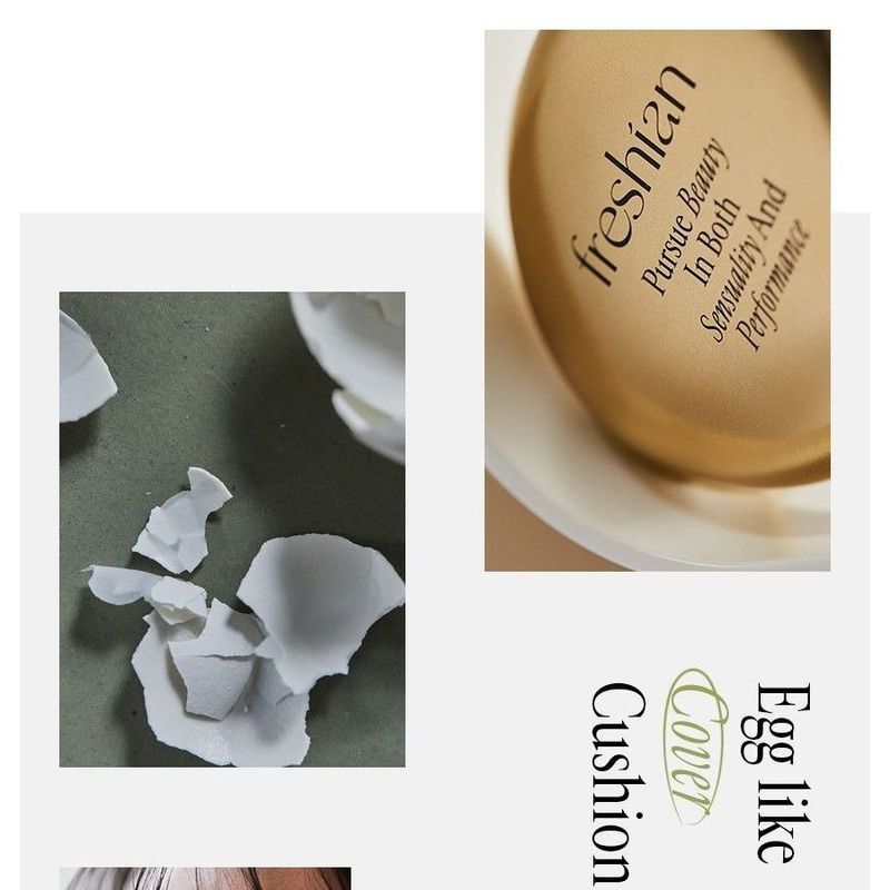 freshian - Egg-like Cover Cushion - 2 Colors