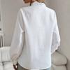 2023 mode Essbaren Baum Pilz Kragen Bluse Herbst Winter Langarm Shirt Frauen Tops Büro Dame Lose Kleidung 28182