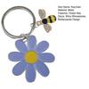 Women Girls Keychain Flower Bee Charm Keyring Shiny Rhinestones Inlaid Small Size Keychain Handbag Accessories