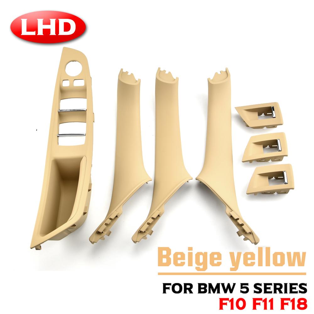 For BMW·520d xDrive·2010-2016·Inner Panel Pull Trim Cover Carbon Fiber RHD LHD Car Interior Door Handle