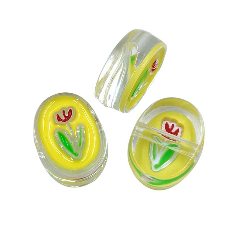 Kreativ für Schmuckherstellung 3 Stück Blume Hundeform Acrylperlen Anhänger Halskette Armband Großhandel DIY Fundstücke