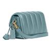 Coach Studio 19 Quilted C Logo Flap Chain Shoulder Bag Women Shoulder Bag Sage-Blue C7727-B4SG