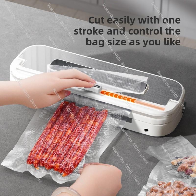 Vacuum sealing machine, food packaging machine, kitchen vacuum household preservation