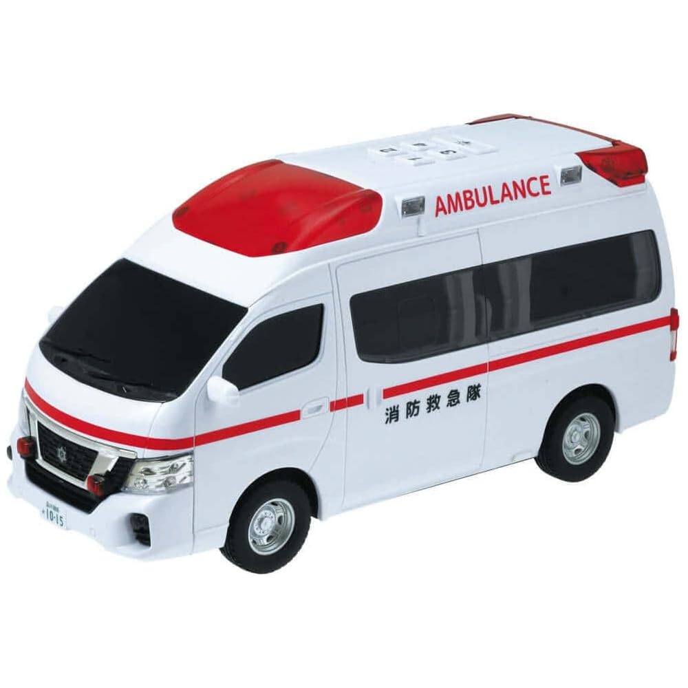 Toyco Nissan Sound Paramedic Ambulance Toy Vehicle with Realistic Sounds and Lights