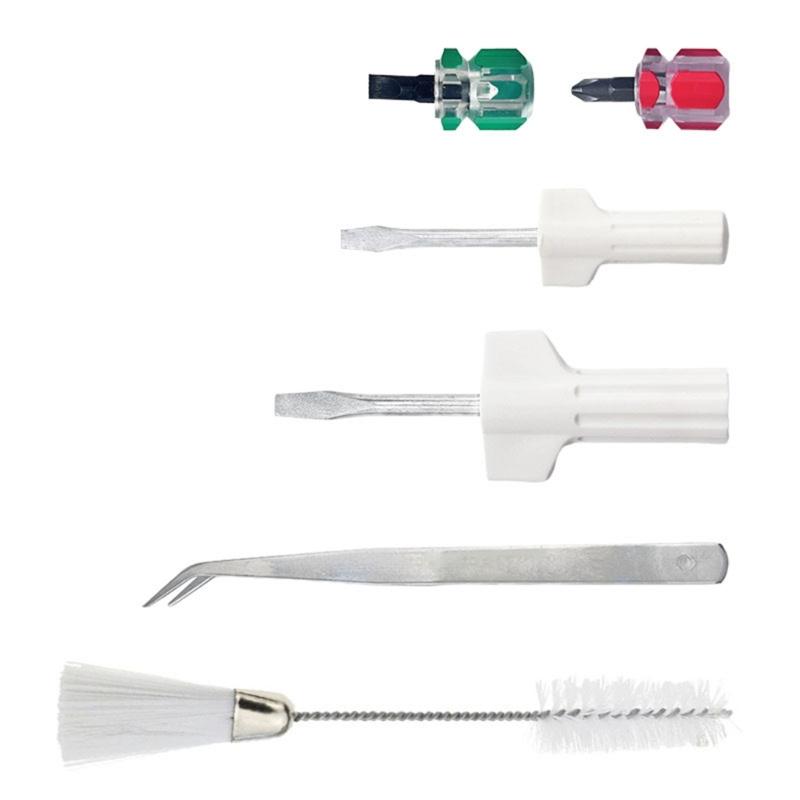 14Pieces Multifunction Sewing Machine Accessories Set Includes Tweezer Double Headed Brush Screwdrivers Seam Unpicker