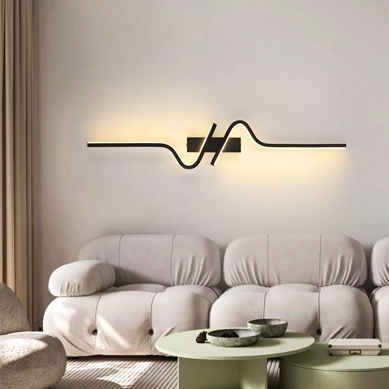 Moderne LED Wandleuchten Wandleuchten für Sofa Hintergrund Innen Schwarz LED Wandlampen Treppen Zuhause Innenleuchte AC85-265V