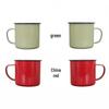 OLOEY Vintage Enamel Mugs (Pack of 3) with Lanyard
