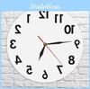 Wall Anti Reverse Clock Modern Backwards Time Run Counter Clockwise Watch Wall