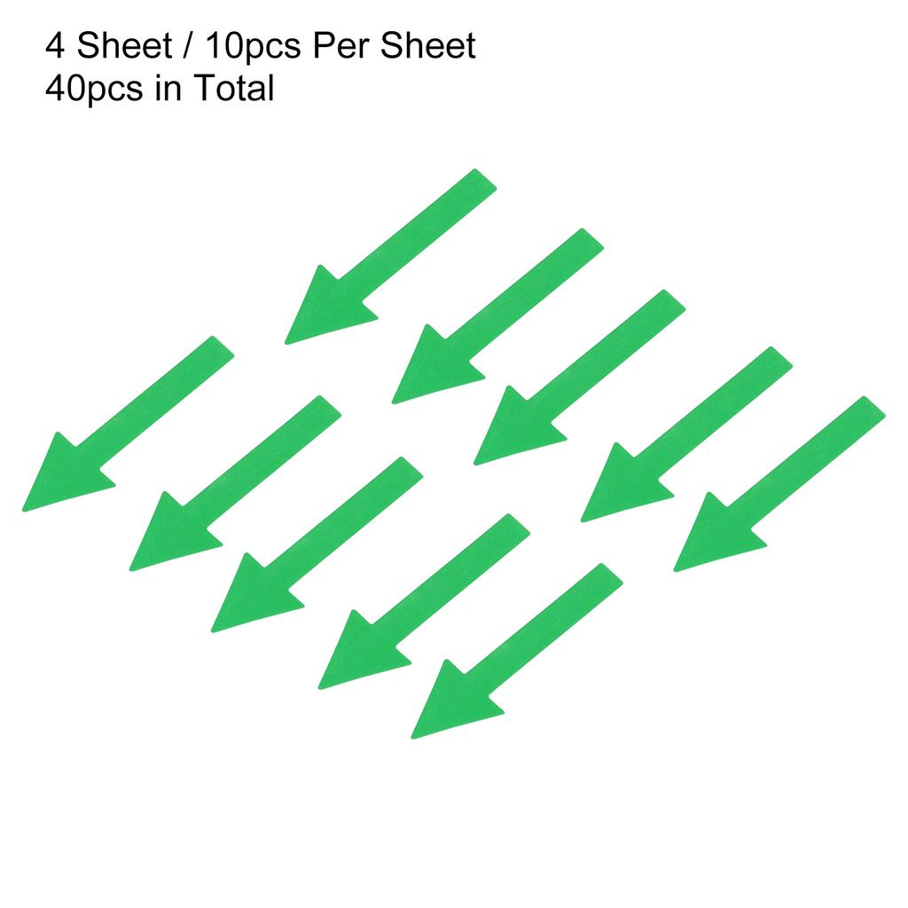 4/6/10Sheet Arrow Sticker Directional Sign PVC Self-Adhesive Label Stickers Removable Floor Decal for Floor Wall Marking 6Colors