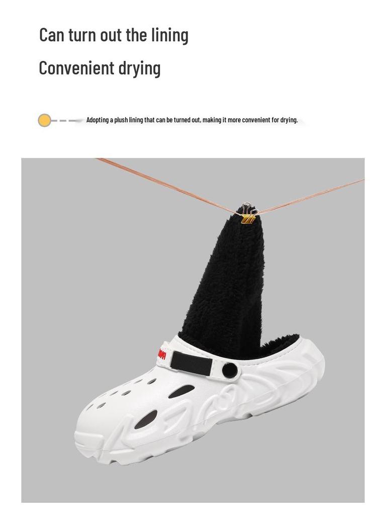 Fleece-Lined Cotton Slippers: Non-Slip, Soft Sole, Warm Office & Nurse Shoes for Autumn/Winter