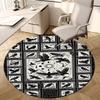 1PC Crows Raven Non-Slip Floor Round carpet, Office, family, bedroom, Large Area Rug Indoor Rugs,  Durable Polyester-L0425