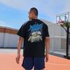 T Shirts Men's Black Crew Neck