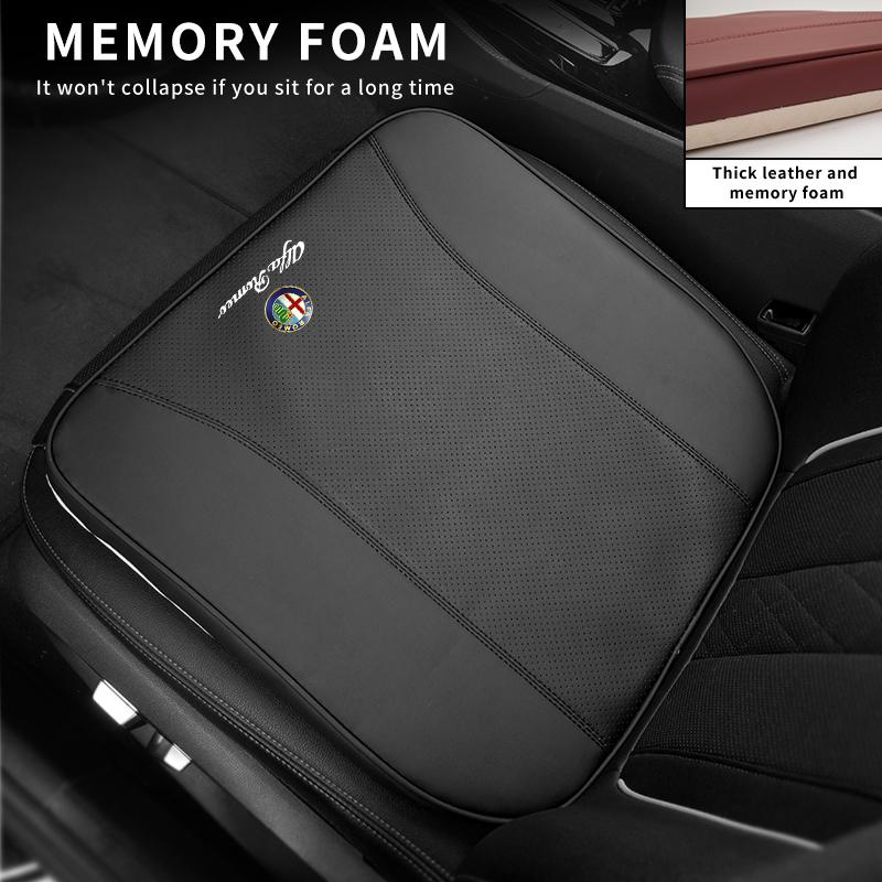 EIAQC1 For Alfa Romeo Giulietta 159 156 166 Mito Giulia GT Stelvio Tonale Car Seat Pad Anti-slip Protect Seat Cover Mat Leather Cushion