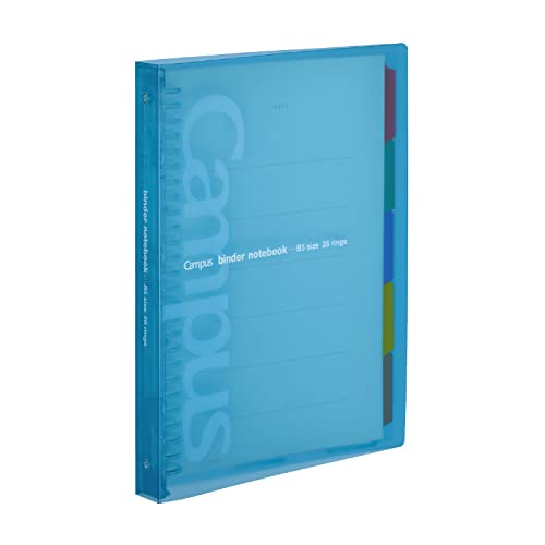 KOKUYO Loose Leaf Binder Campus B5 26 Holes Up To 100 Sheets Light Blue Slide Lu-P333NLB