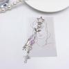 Sweet Cross Heart Bead Keychain Hanging Decorations Keyring Hanging Ornament