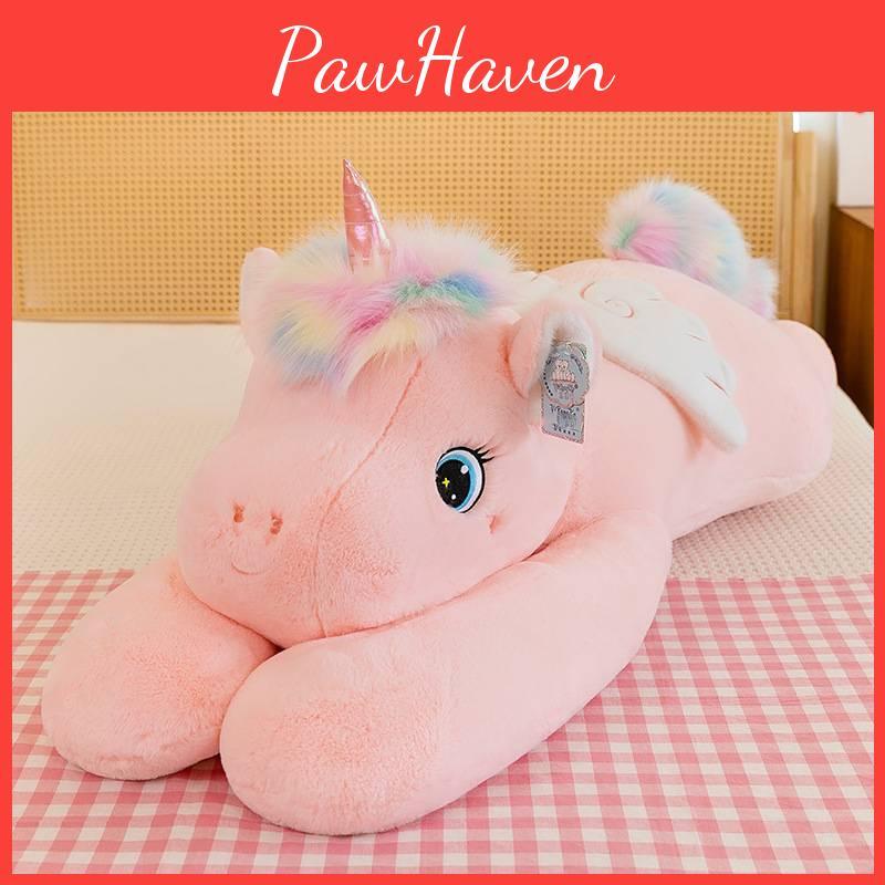 Plush Stuffed Unicorn Animal With Pp Cotton Filling For Kids Girls Decor Bedroom