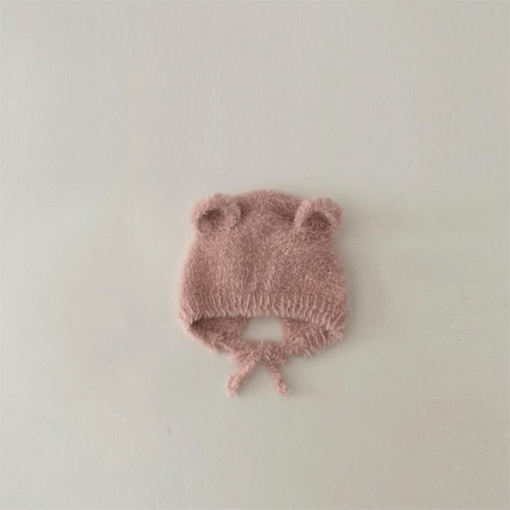 Windproof Knitted Warm Hat Soft Ear Protection Hats New Newborn Bonnet Hat  Kids
