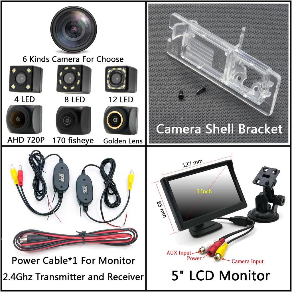 Fisheye 720P AHD Backup Reversing Rear View Camera For Renault Megane III Hatchback Laguna II III Hatchback Clio 4 Zoe Car