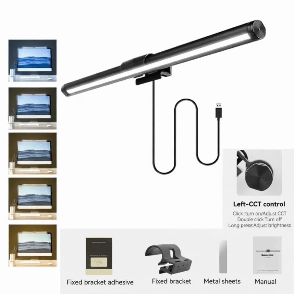 RGB-Atmosphären-Monitor-Lichtleiste Dimmfunktion Touch-Control-Bildschirm Hängelampe LED-Beleuchtung Musikrhythmus RGB-LED-Beleuchtung
