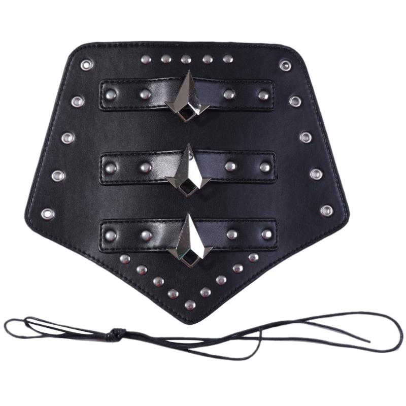 

Мужской черный наруч перчатка наруч косплей наруч браслет для вечеринок серебряный