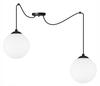 CEILING HANGING LAMP SPIDER BALL BLACK LED 15cm