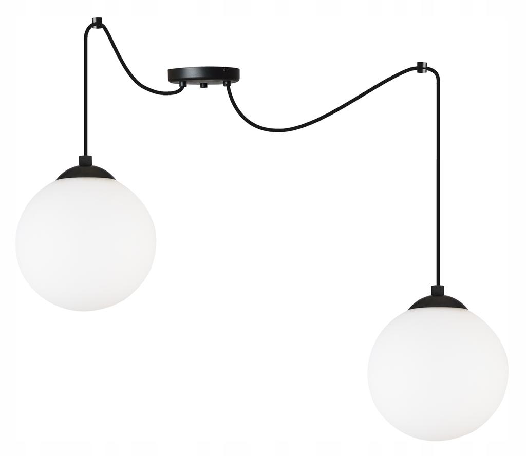 CEILING HANGING LAMP SPIDER BALL BLACK LED 15cm