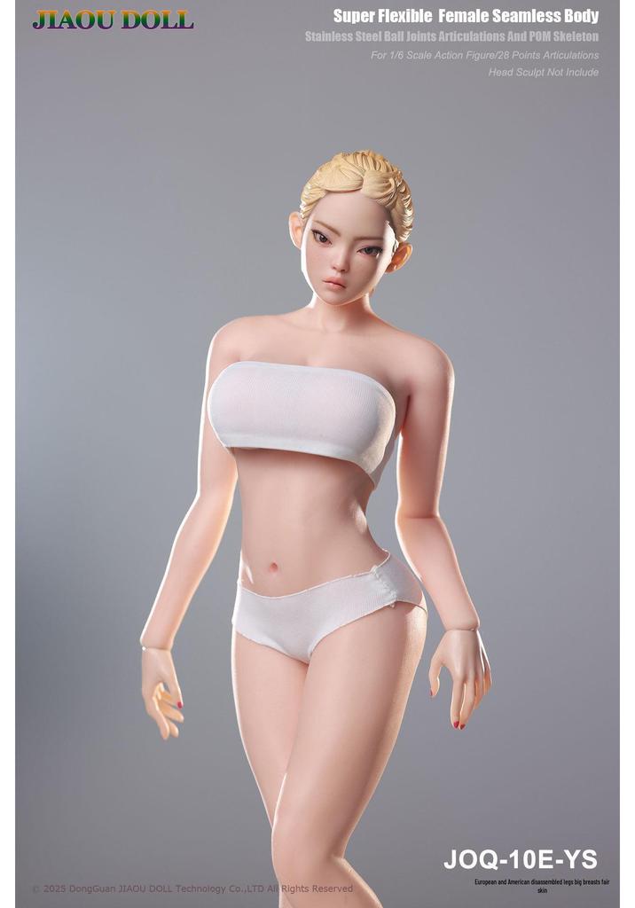 JIAOU DOLL 3rd Gen European Big Bust Movable Rubber-Coated Female Body Model JOQ-10E