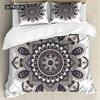 Bohemian 2/3pcs Boho Mandala Bedding Set Twin Queen King Size Comforter Duvet Quilt Cover and Pillowcase Soft Bedclothes