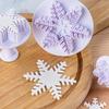 3 Pcs Snowflake Plunger Cake Cutters - Perfect for Festive Baking: Christmas, Halloween, Easter, Hanukkah, Thanksgiving