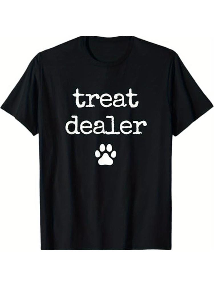 

Cotton Humorous T-Shirt for Dog Lovers - Dog Treat Dealer - Casual Unisex T-Shirt XL