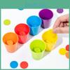 Cup Classification Color Overlapping Game Children Puzzle Toy For Skills Motor