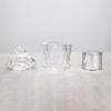 Mini Crystal Urn, Round, Clear, for Keeping Cremation